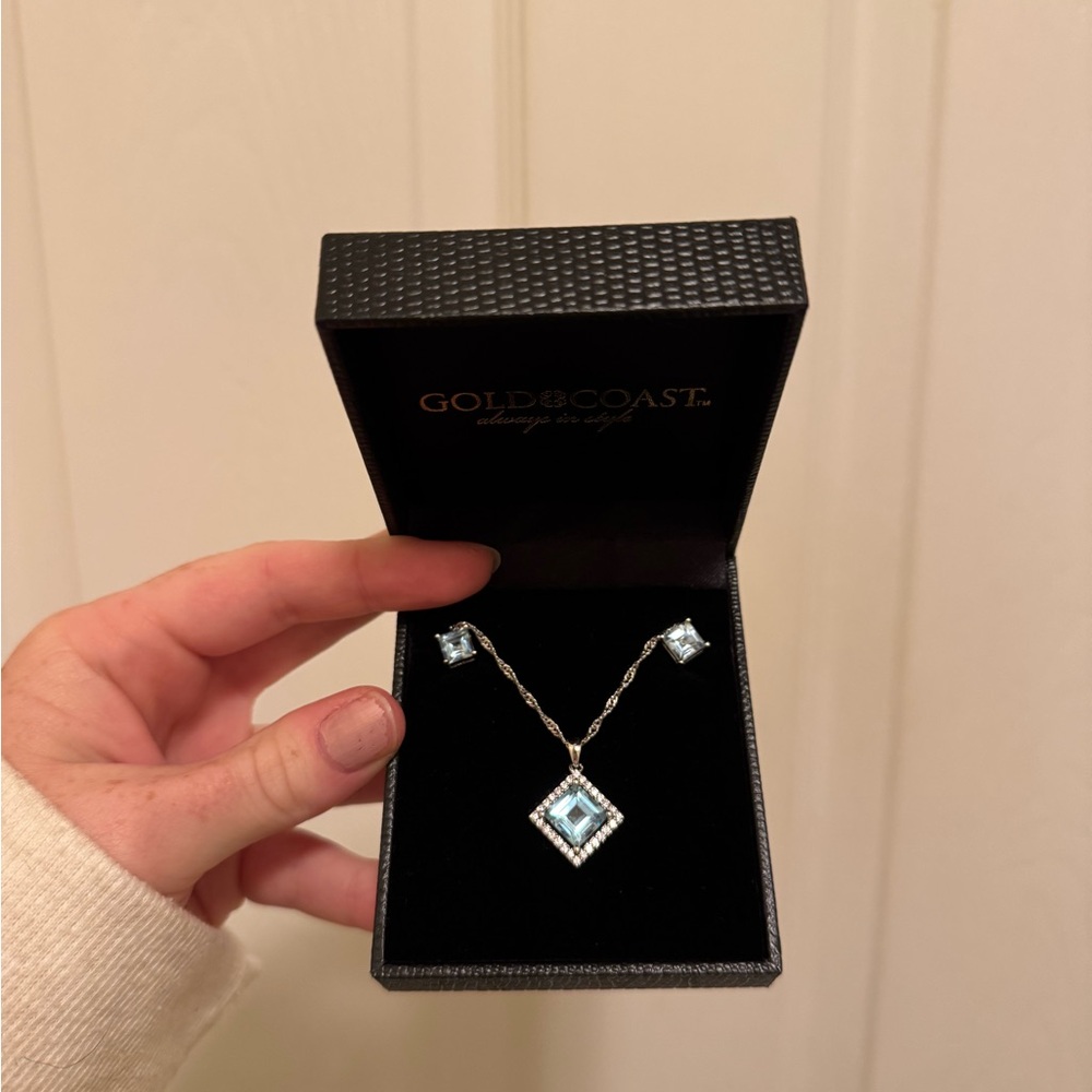 Gold Coast Blue and Silver Jewelry Set